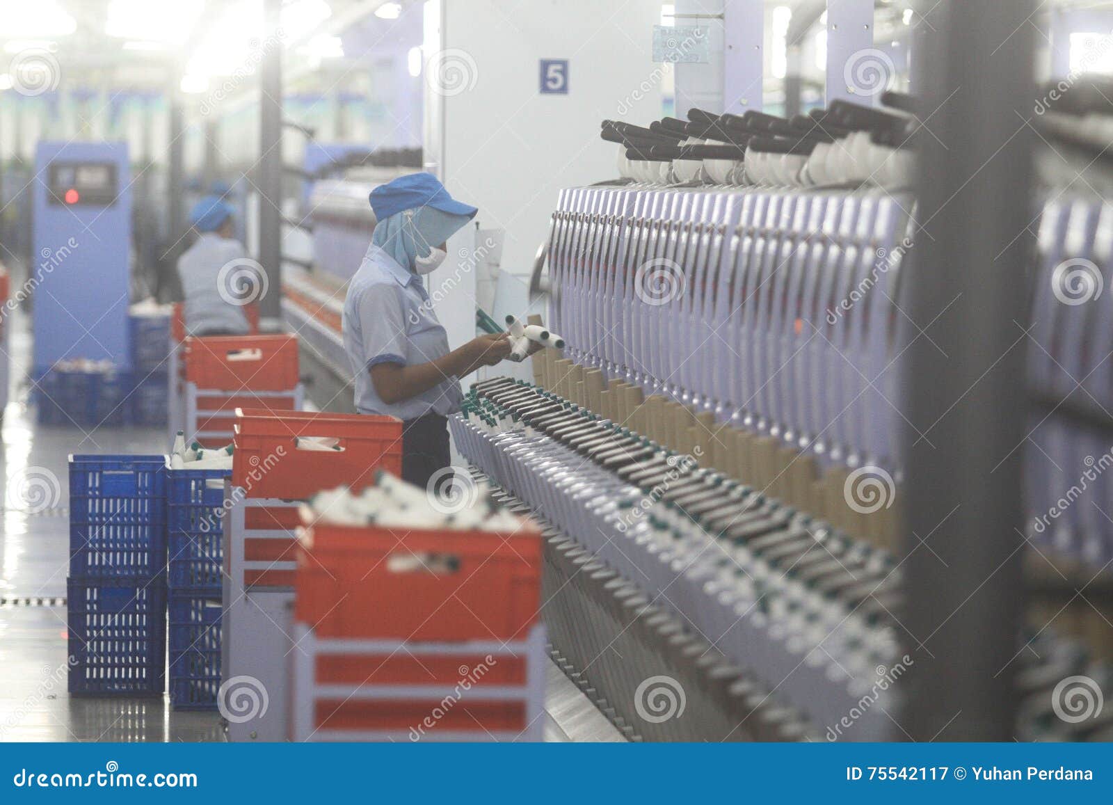 Garment Industry Development in Absorbing Labor Editorial Photography