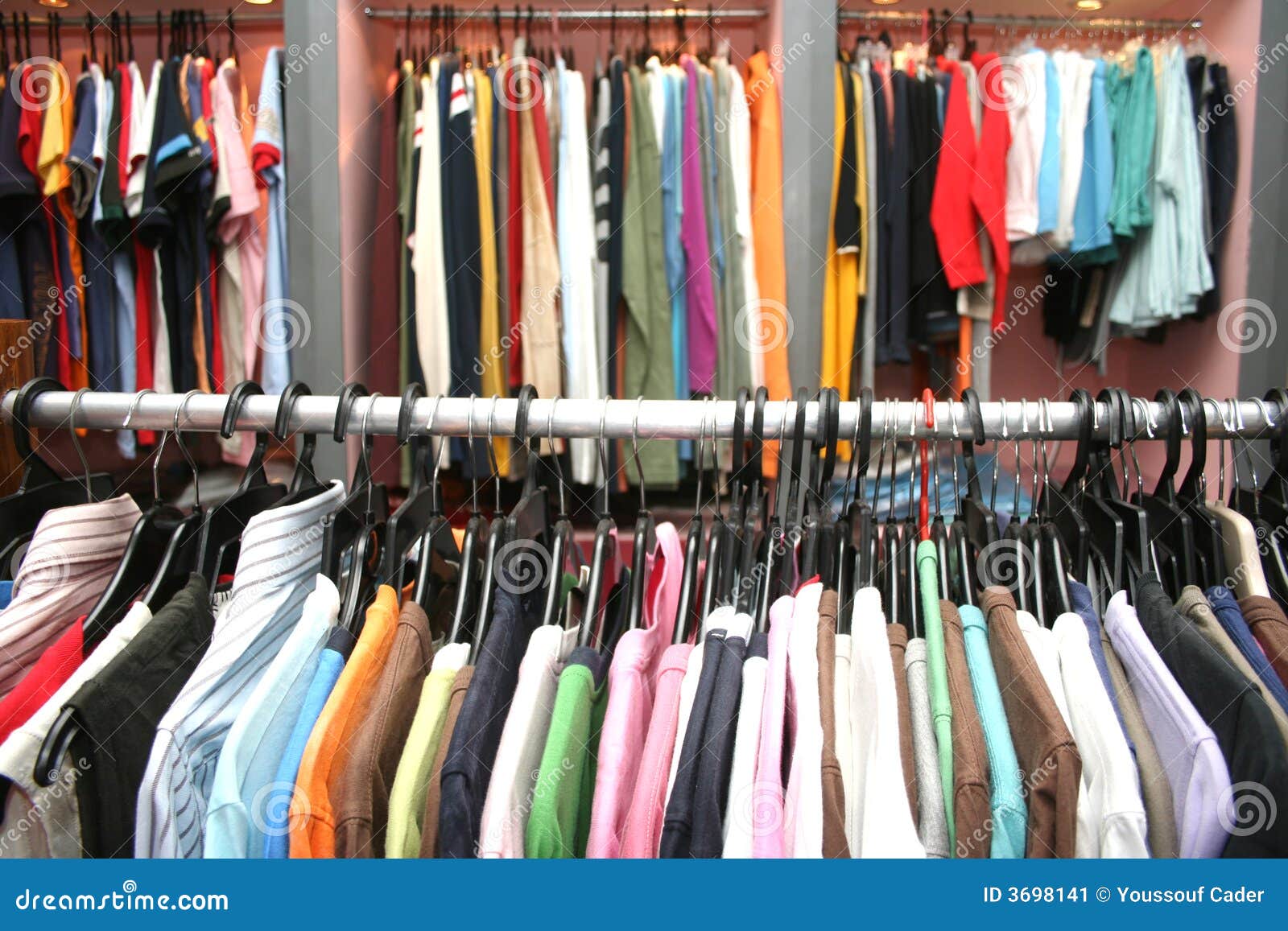 Garments stock image. Image of multi, display, shirt, color - 3698141
