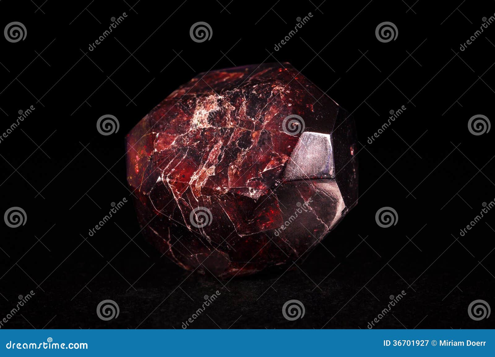Mineral Stone in Front of Black Stock Image Image of jewel
