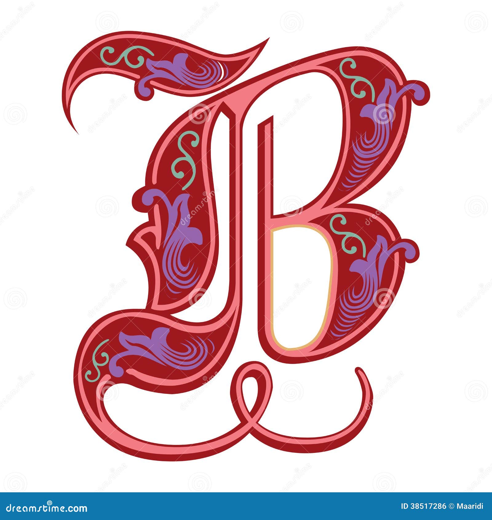 Image for doodle art letter b