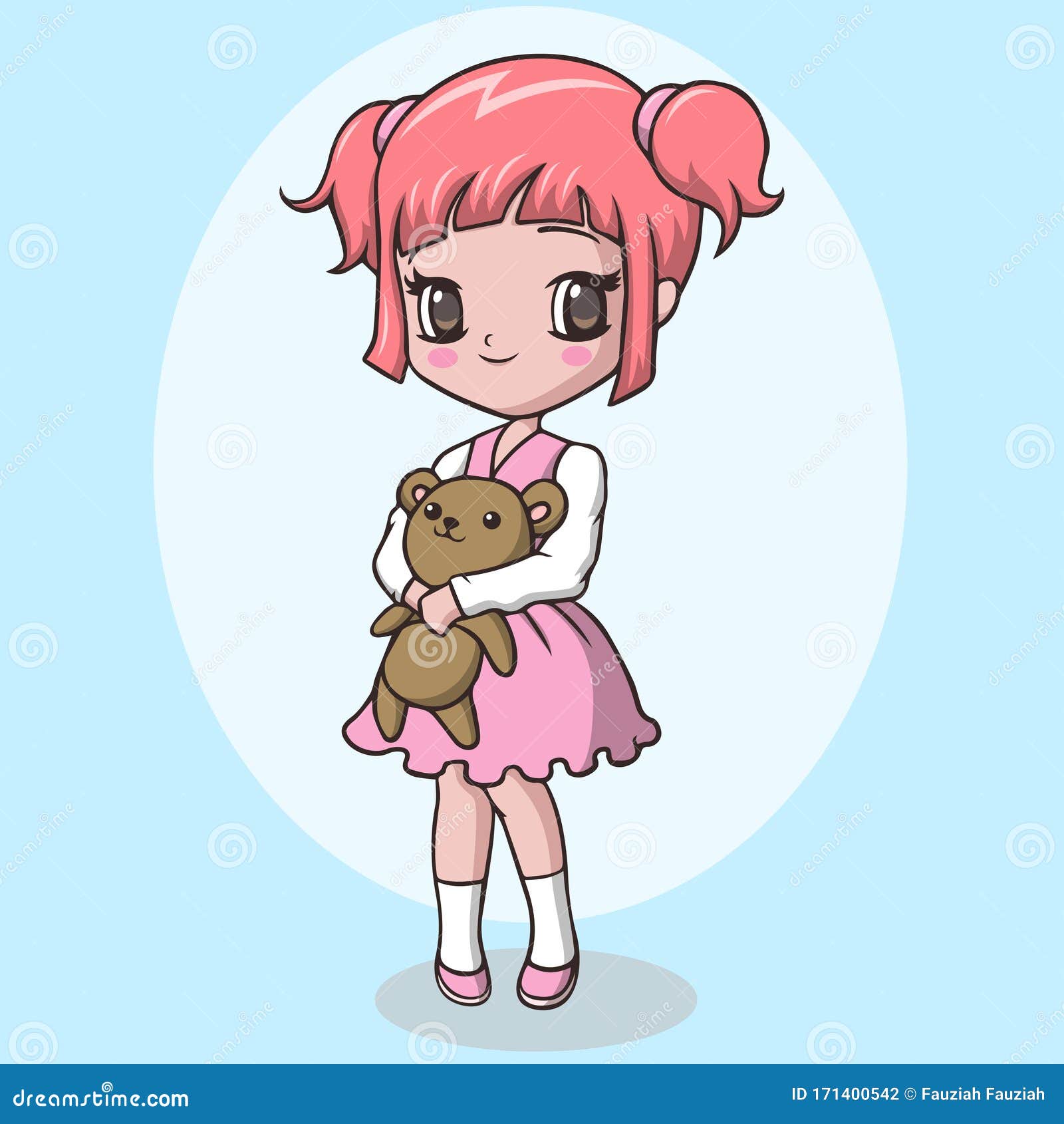 Vetores de Menina Fofa E Kawaii Feliz Manga Chibi Menina No Vestido Da  Escola Ilustração Vetorial e mais imagens de Alegria - iStock