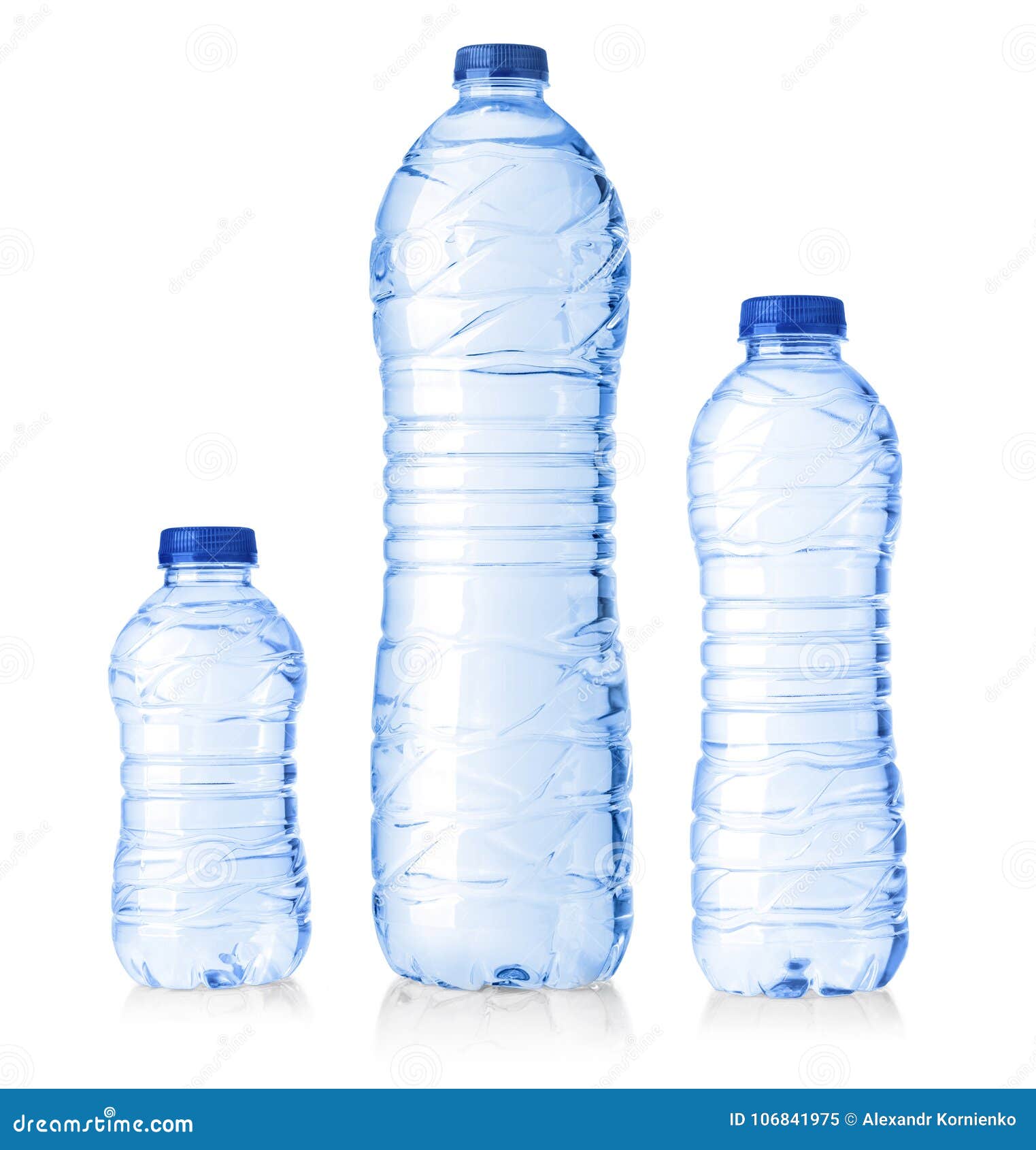 Garrafas Do Plástico Da água Imagem de Stock - Imagem de frescor