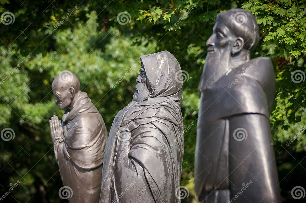 Garten Der Philosophie in Budapest, Ungarn Redaktionelles