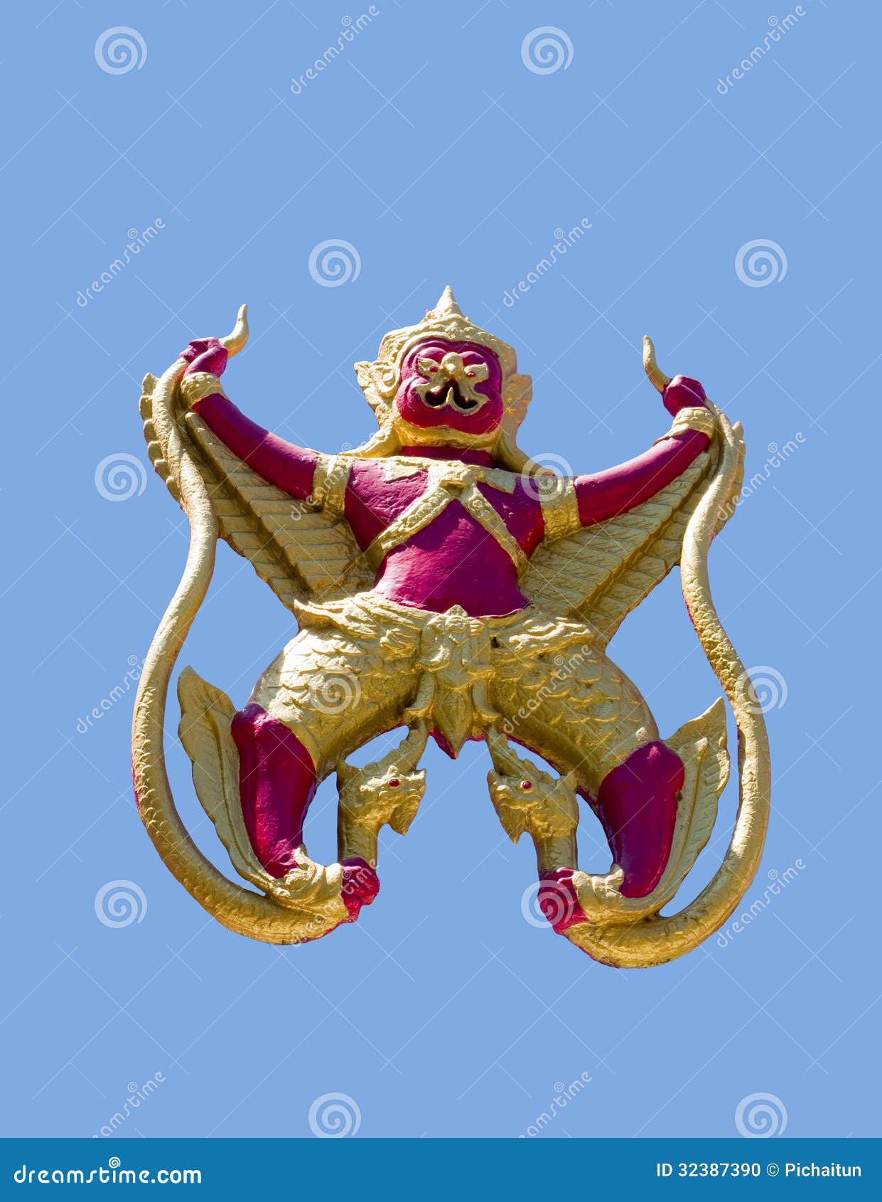 Garuda And Naga. Stock Photo - Image: 32387390
