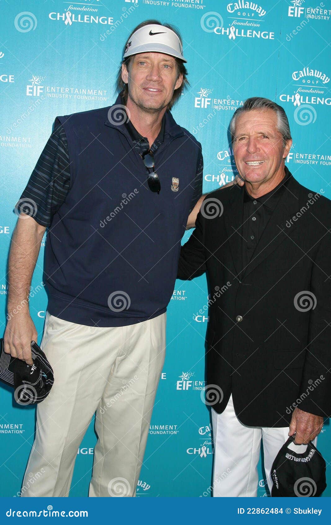 Gary Player, Kevin Sorbo editorial stock image. Image of callaway