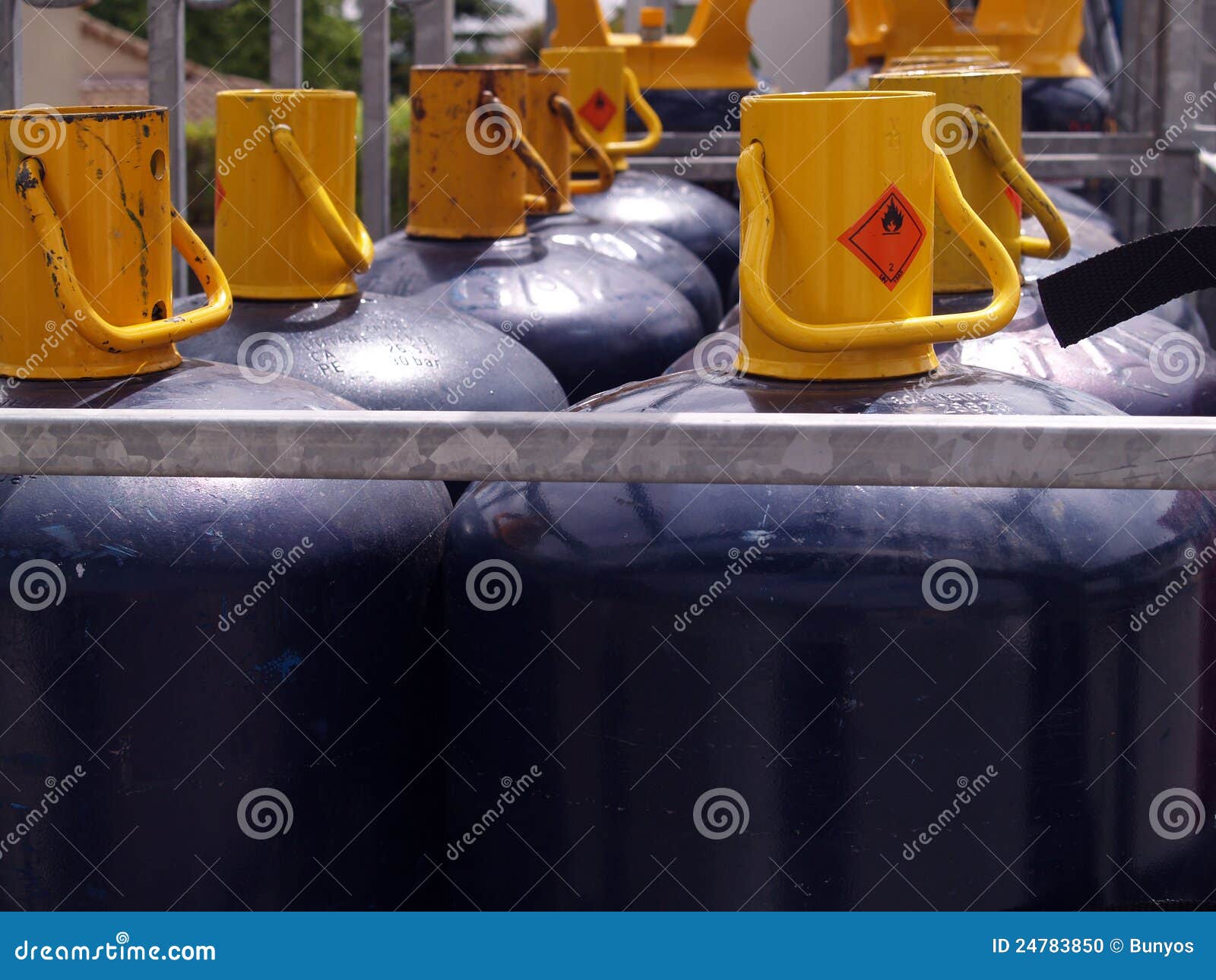 Gas Bottles stock photo. Image of distribution, danger 24783850