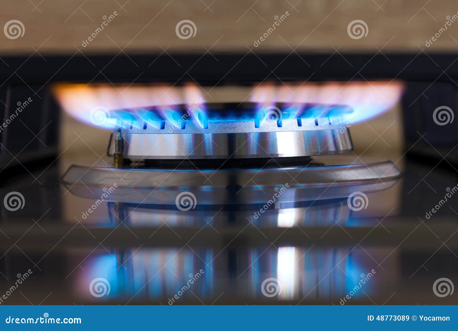 Gas burner flame stock image. Image of fire, iron, light 48773089