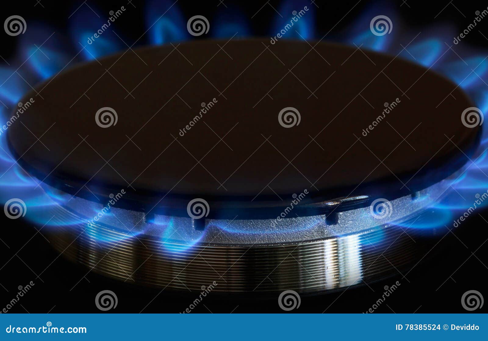 Gas burners lit stock photo. Image of spark, shine, heat 78385524