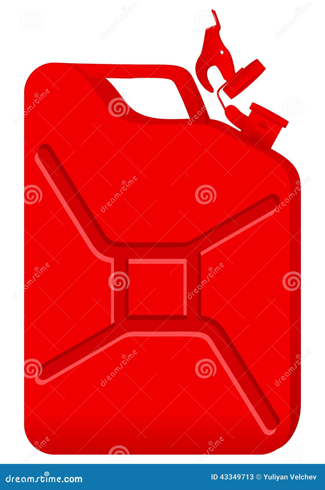 Gas can stock vector. Illustration of gasoline, white 43349713