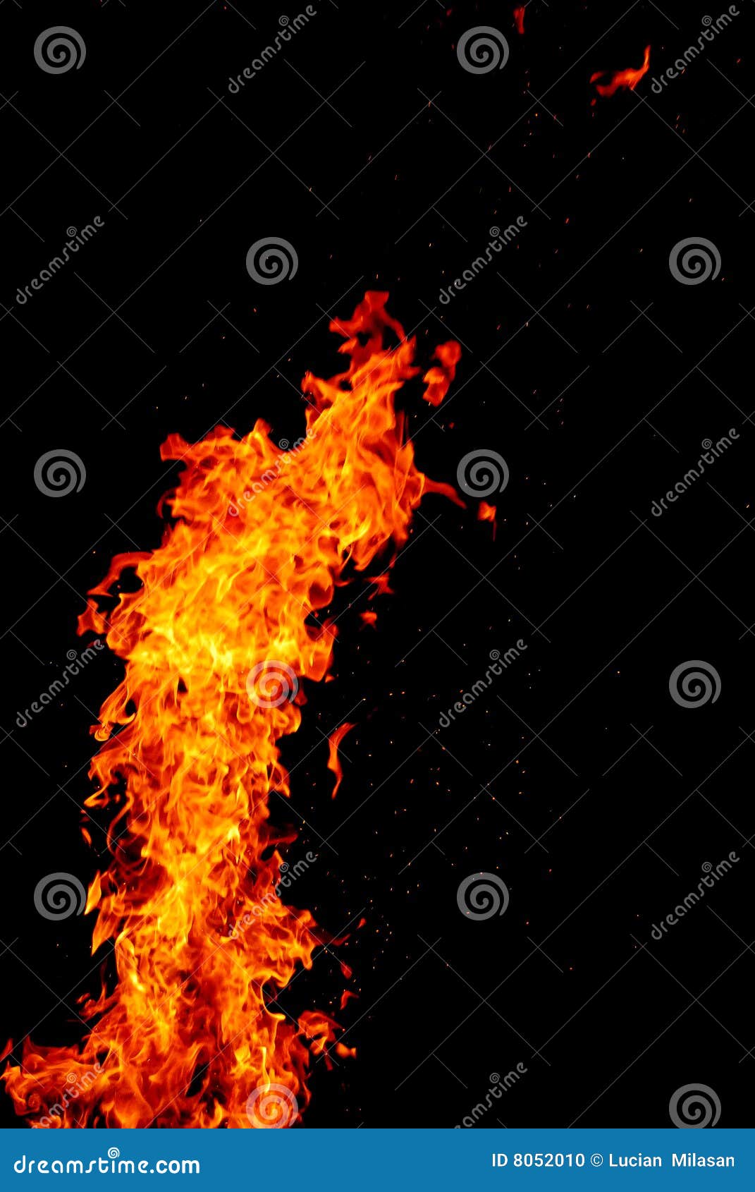 Gas on fire stock photo. Image of fireman, night, sparks 8052010