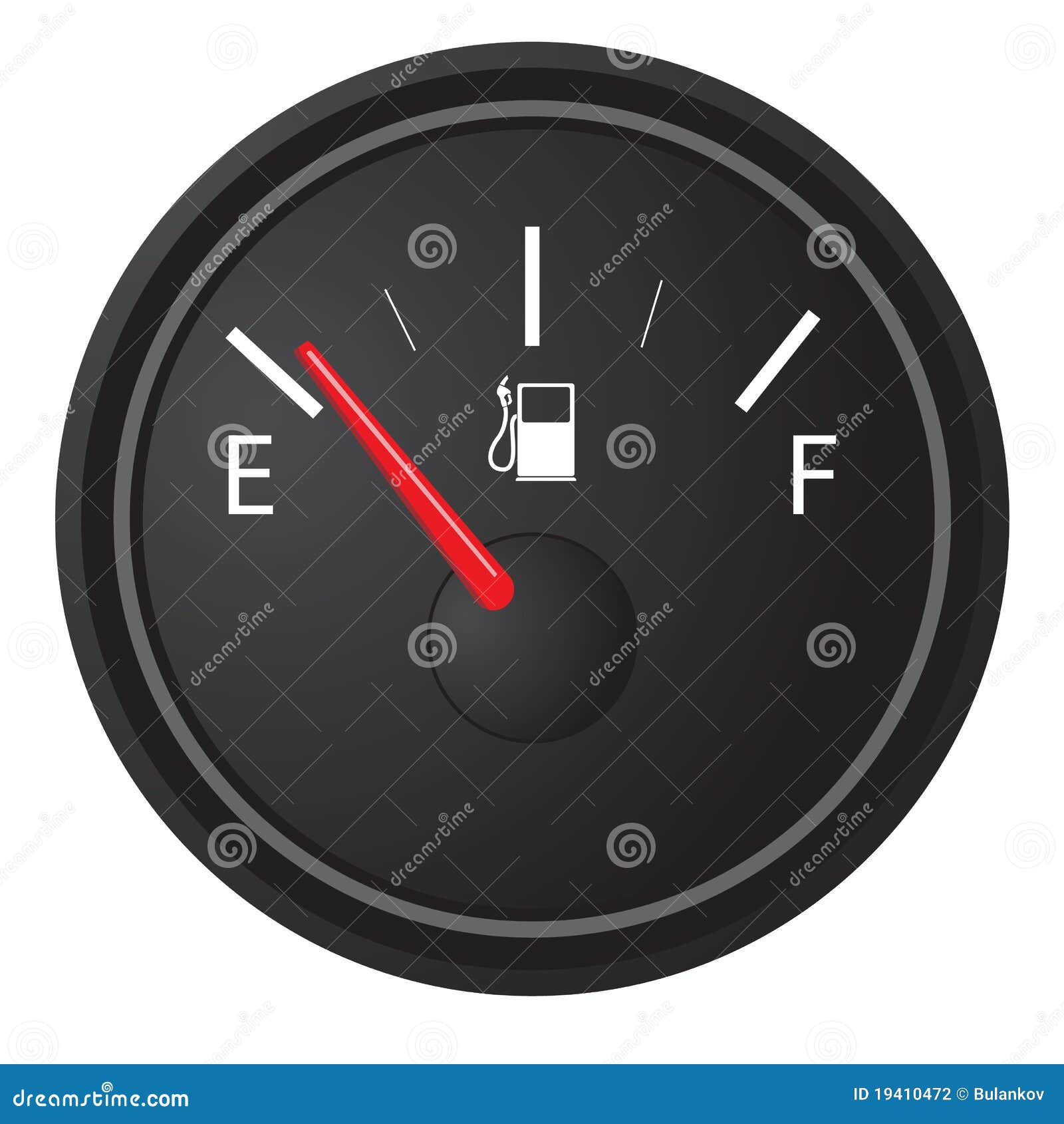 Gas gauge stock illustration. Illustration of fuel, panel 19410472