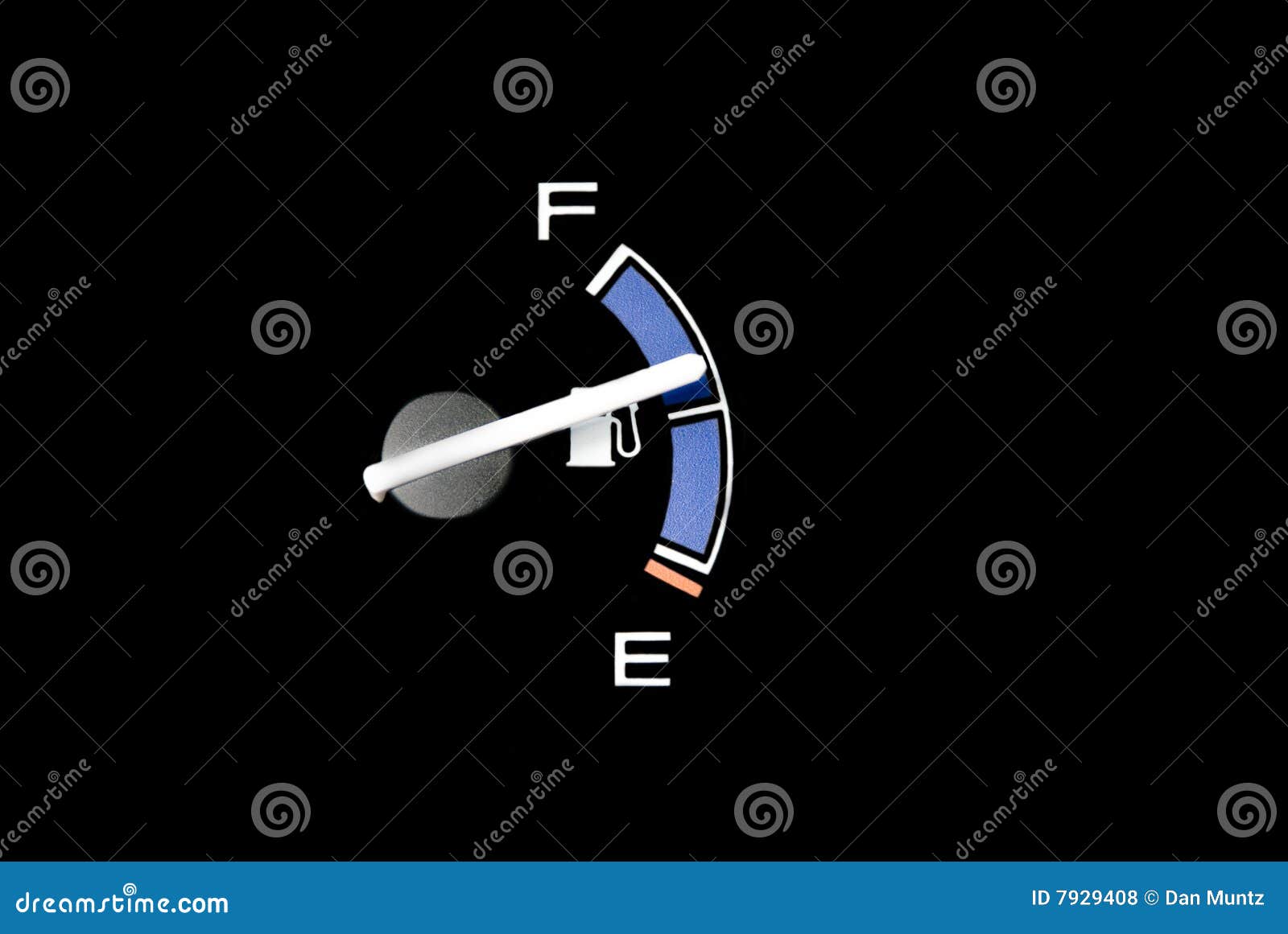 Gas gauge needle stock photo. Image of empty, illuminated 7929408