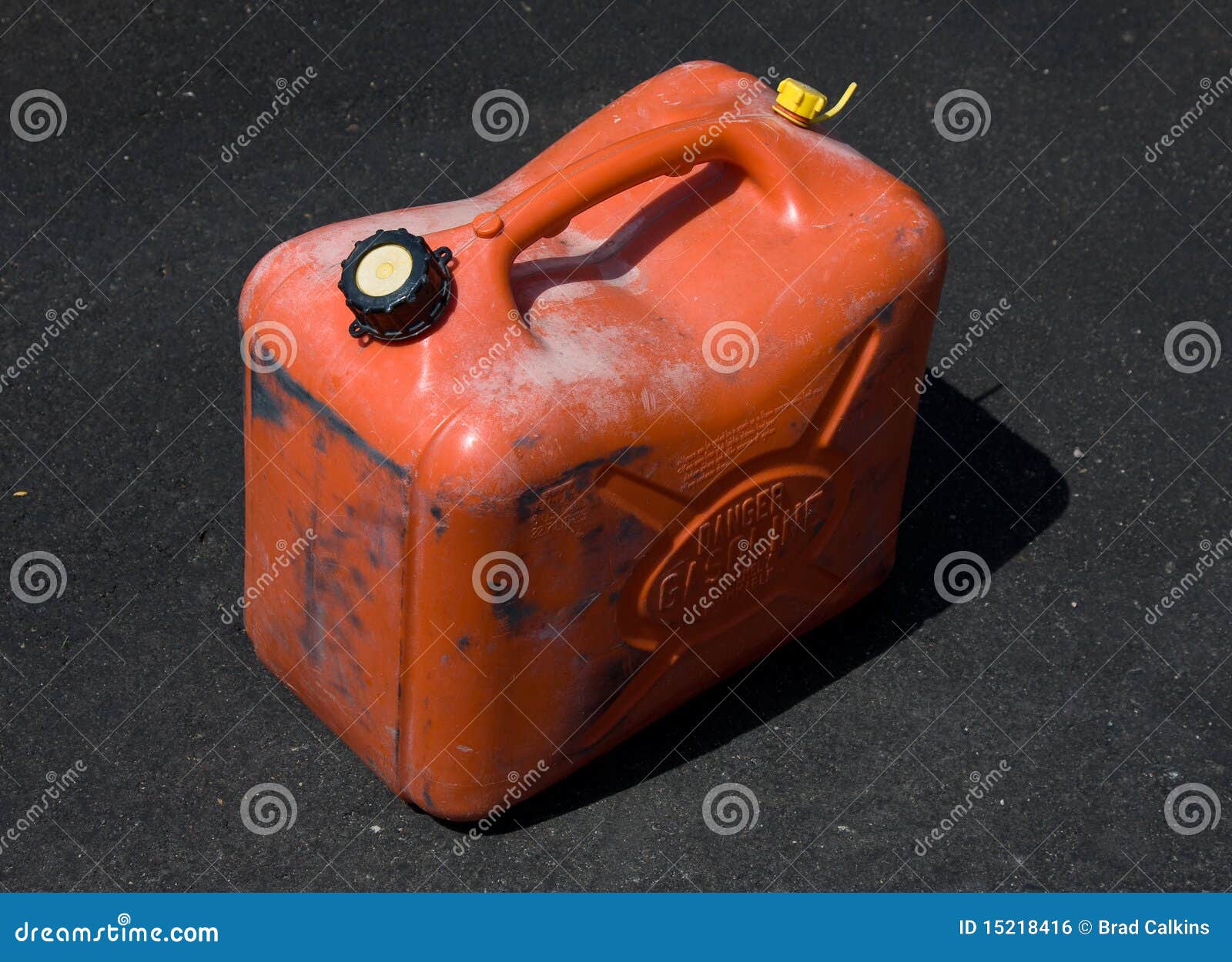 Gas kann stockfoto. Bild von behälter, metapher, leer - 15218416