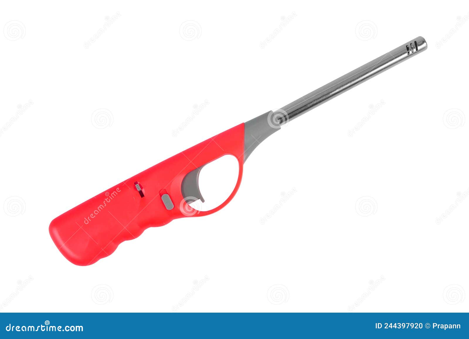 A Gas Lighter Gun for Gasstove on a White Background Stock Photo
