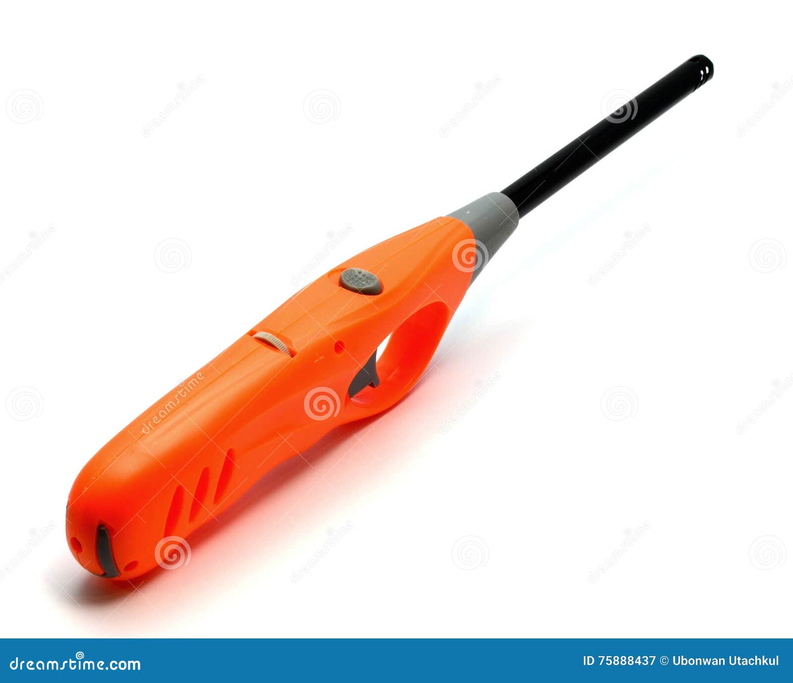 Gas Lighter Gun for Stove and Kitchen on White Background Stock Image