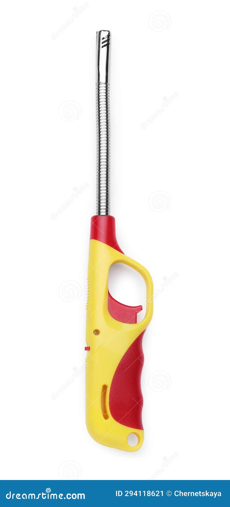 Gas Lighter for Stove Isolated on White, Top View Stock Image Image