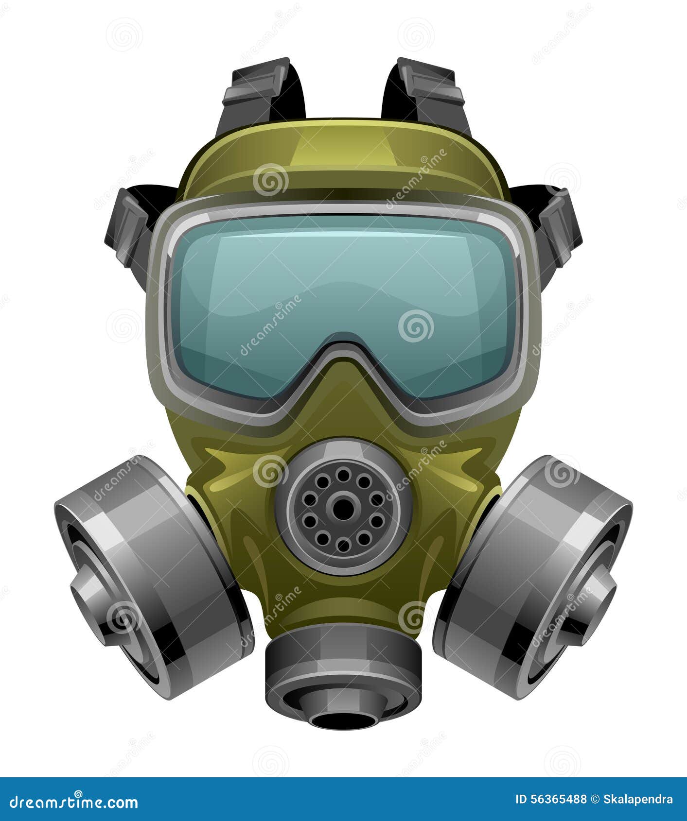 Gas mask stock vector. Illustration of disaster, hardhat - 56365488