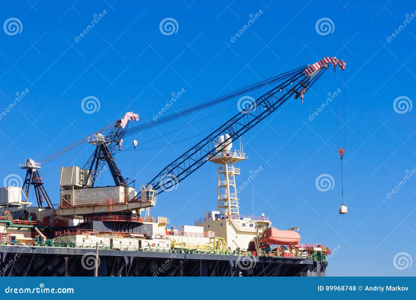 Gas and Oil Rig in Cyprus. Platform. Stock Photo Image of machin