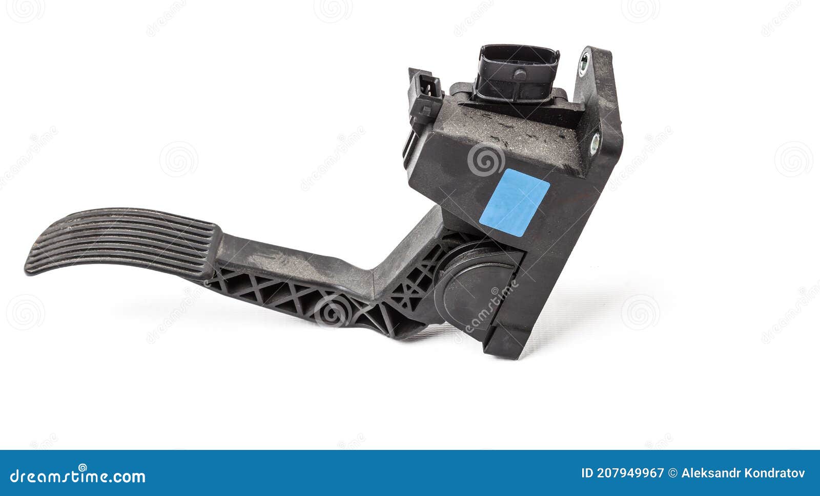 Gas Pedal on a White Isolated Background in a Photo Studio for Sale in a  Car Service. Black Auto Part for Replacement during Stock Image - Image of  clutch, isolated: 207949967