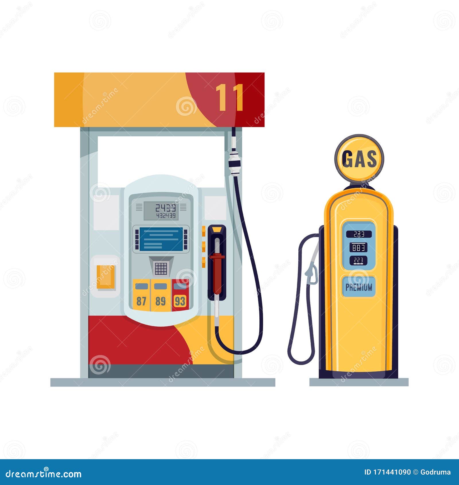 Gas Or Petrol Station Gasoline Oil Fuel Diesel Pump