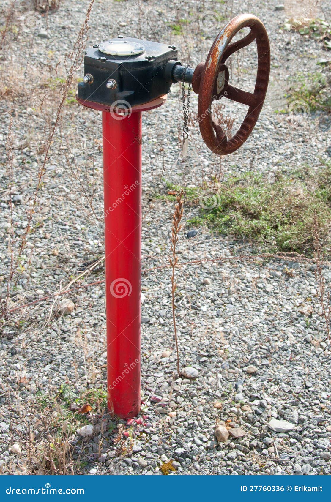 Gas pipe valve stock photo. Image of valve, landfill 27760336