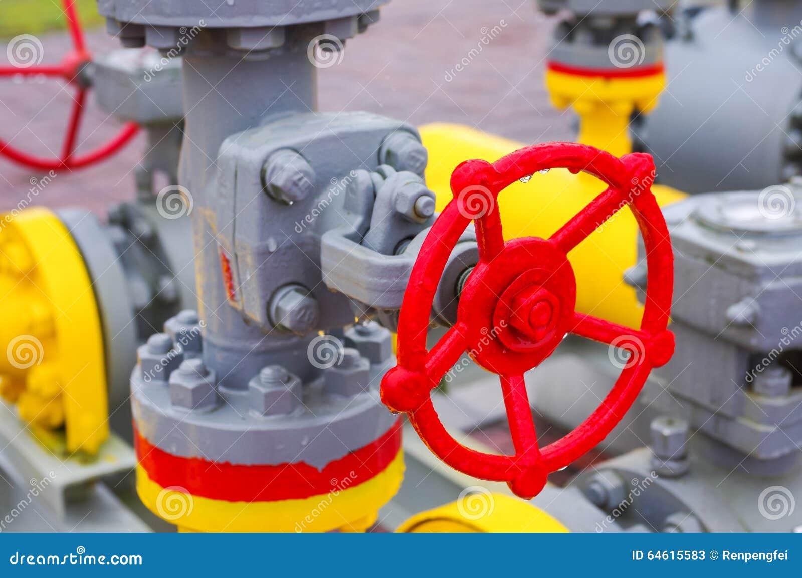 Gas Pipeline Equipment Valve Editorial Stock Photo Image of