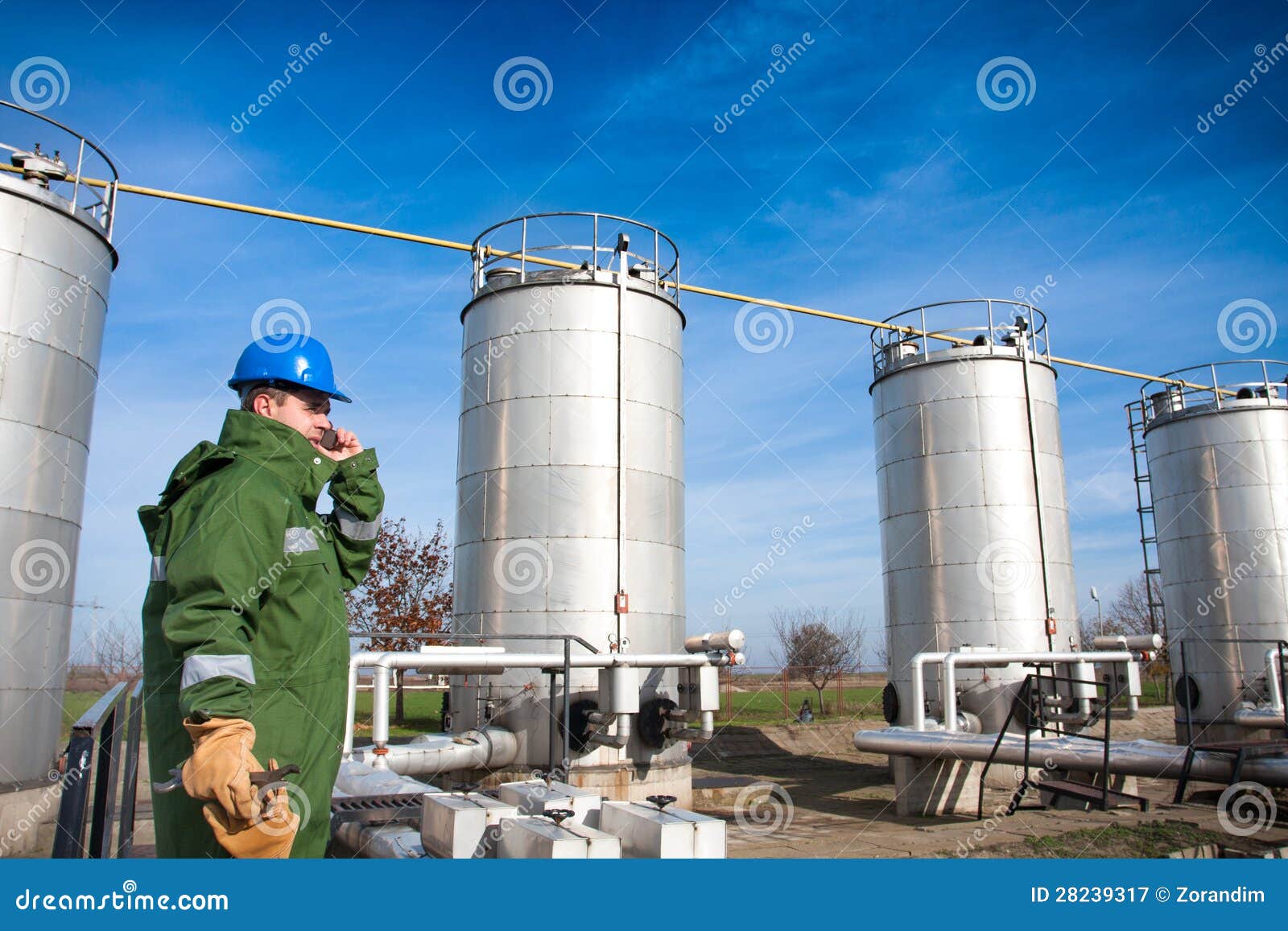 Gas Production Operator stock image. Image of employment 28239317