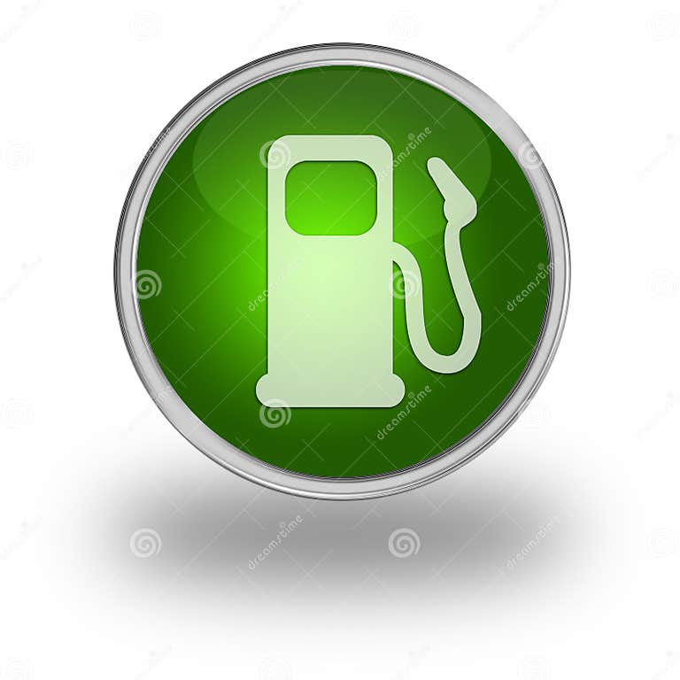 Gas pump button in 3D stock illustration. Illustration of glow 16468857