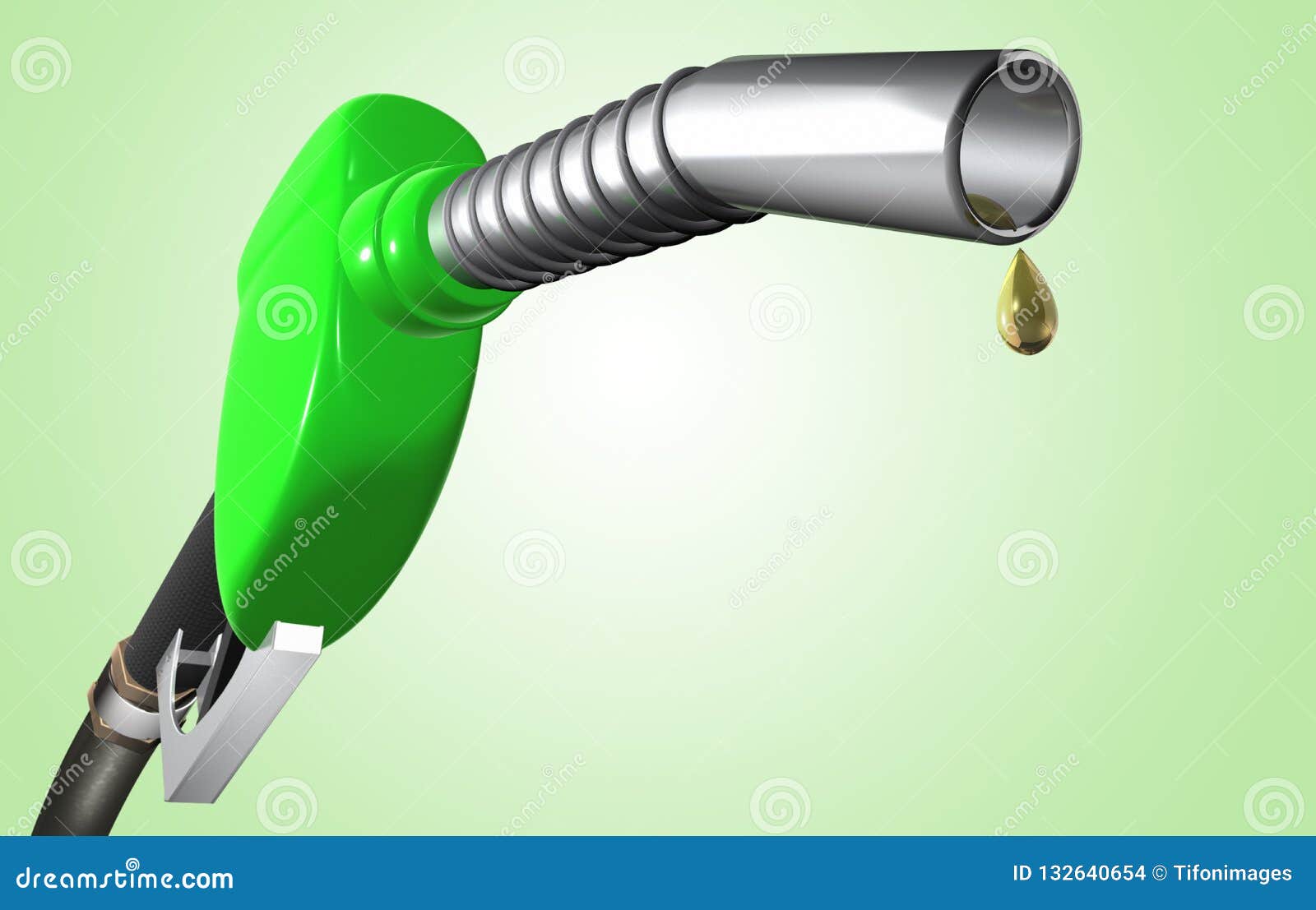Gas Pump with clean fuel stock illustration. Illustration of