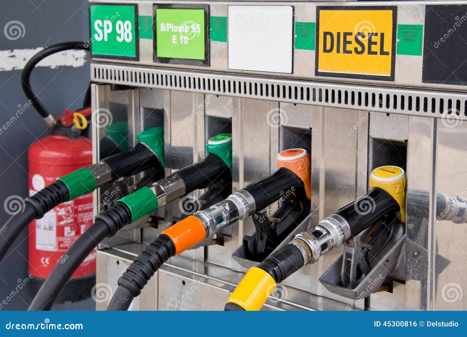 Gas pump nozzles editorial photo. Image of pump, horizontal 45300816