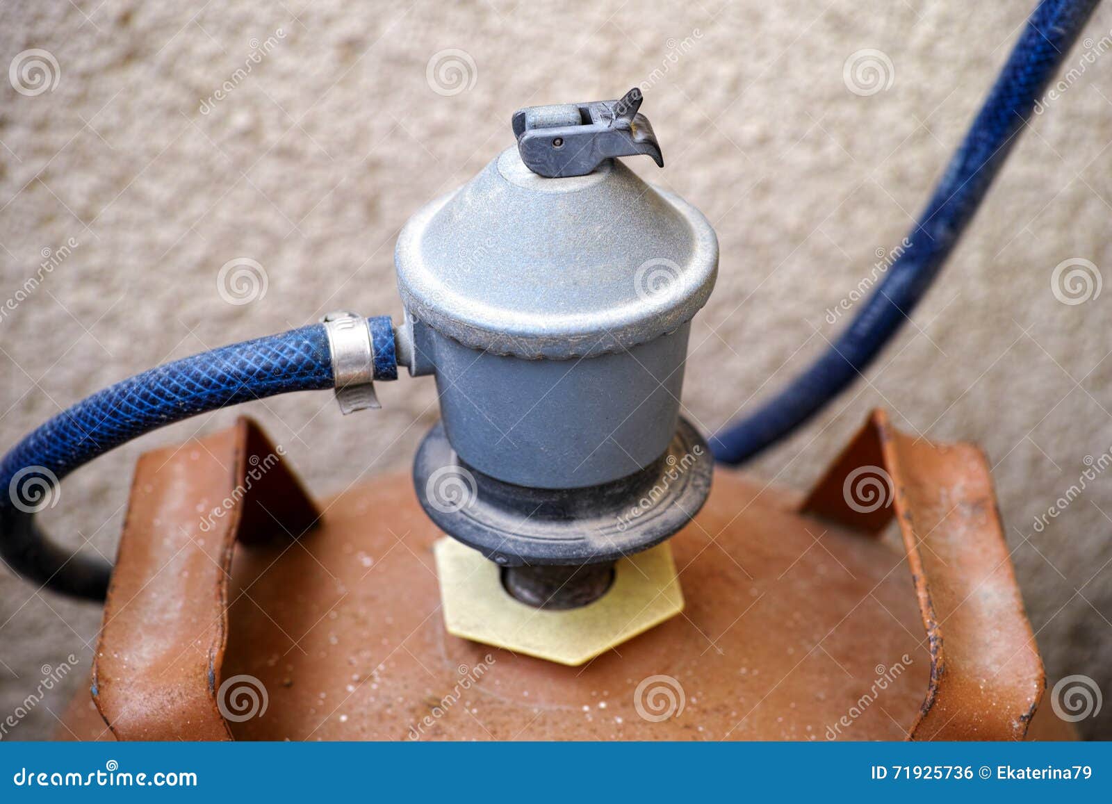 Gas Regulator Switch on Gas Bottle Stock Photo Image of balloon