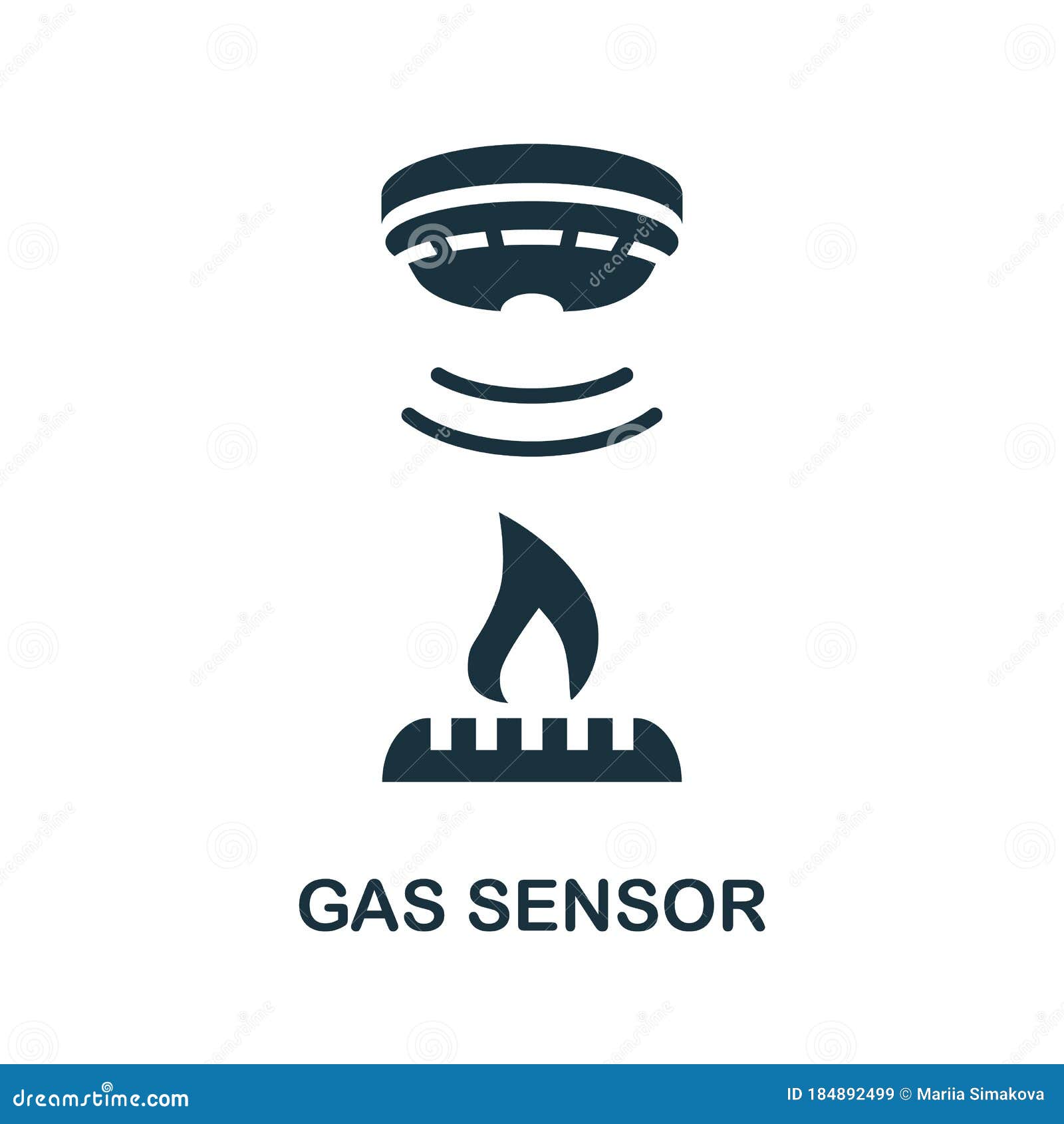 Gas Sensor Icon Simple Element From Sensors Icons Collection Creative Gas Sensor Icon Ui Ux Apps Software And Infographics Stock Illustration Illustration Of Detector Isolated