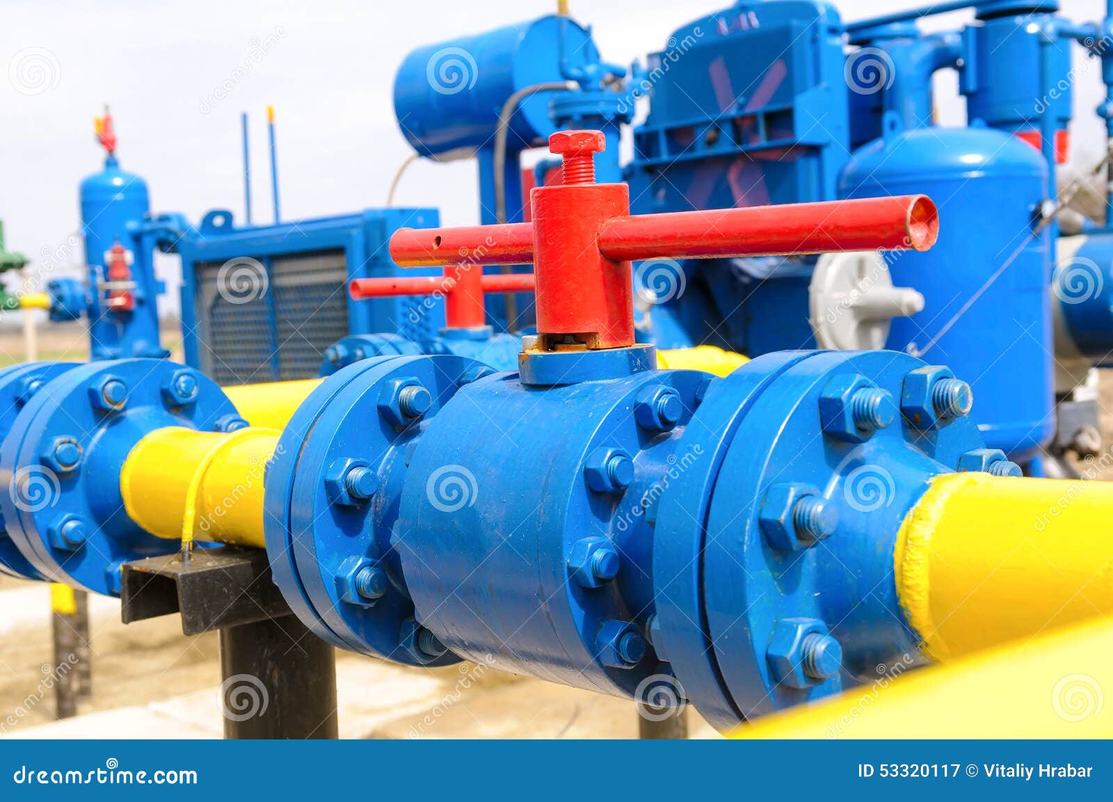 Gas station equipment stock image. Image of crude, petrochemical 53320117
