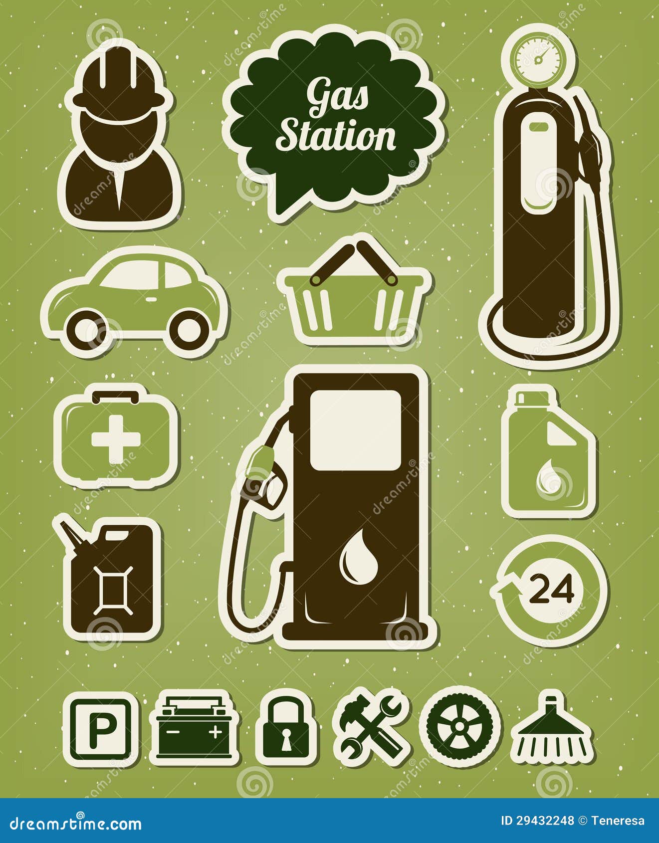 Gas station icons stock vector. Illustration of gasoline 29432248