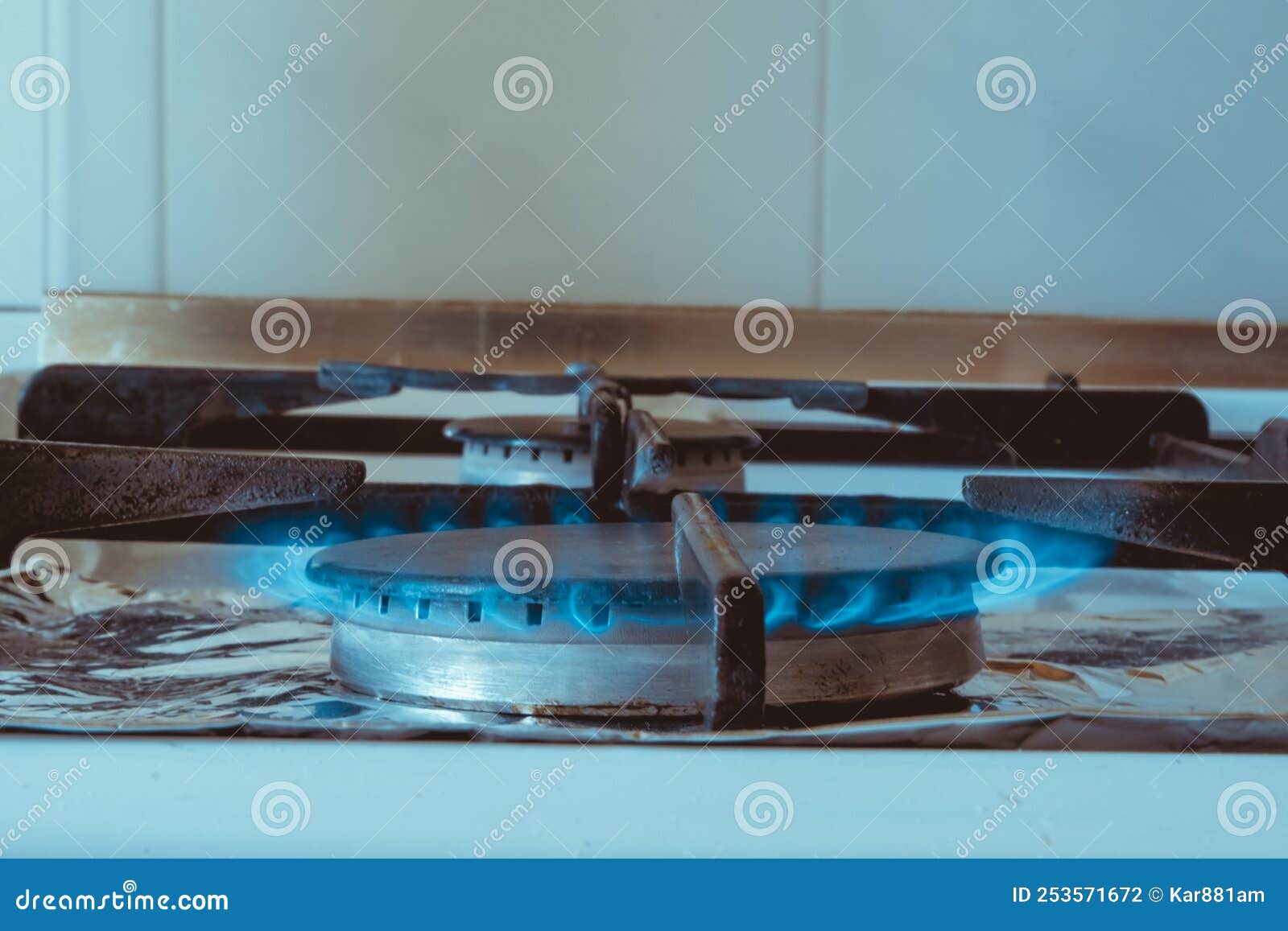 Gas, Gas Stove from Which Gas Burns Stock Photo Image of danger, oven
