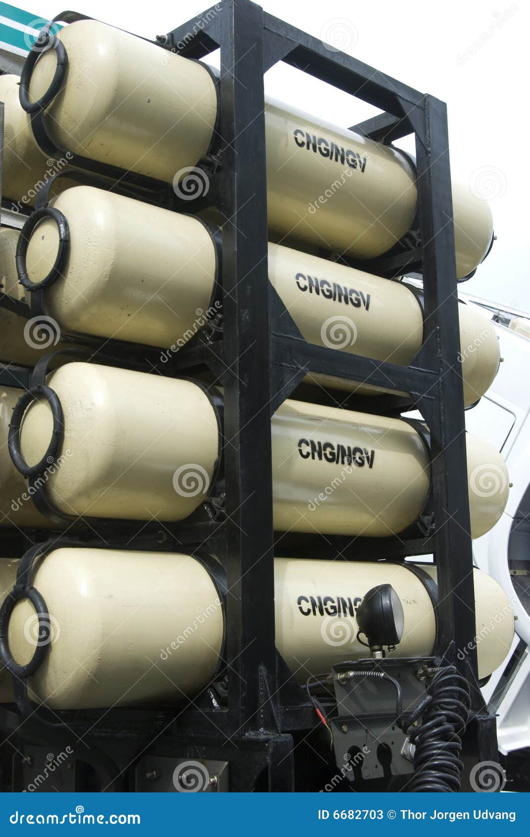 Gas tanks on heavy truck stock image. Image of environment 6682703