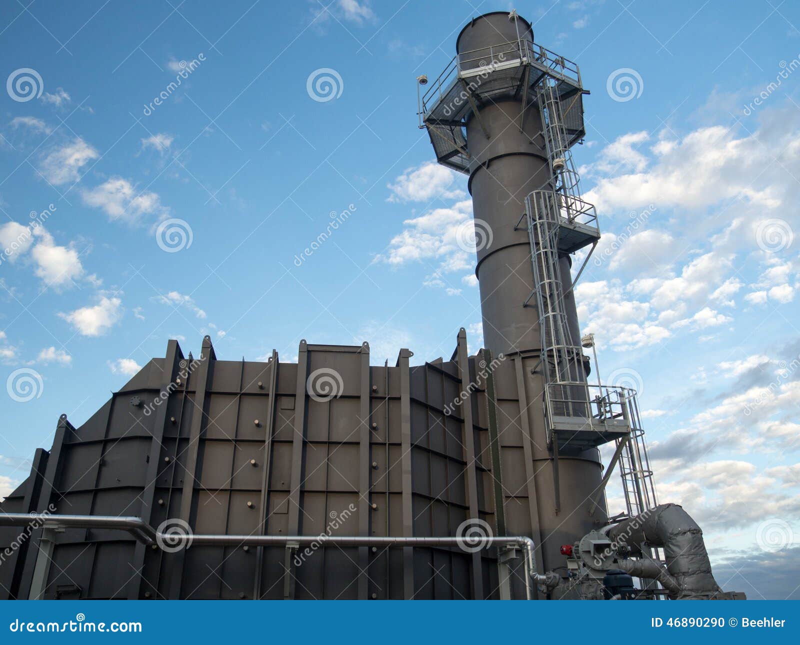 gas turbine scr and stack