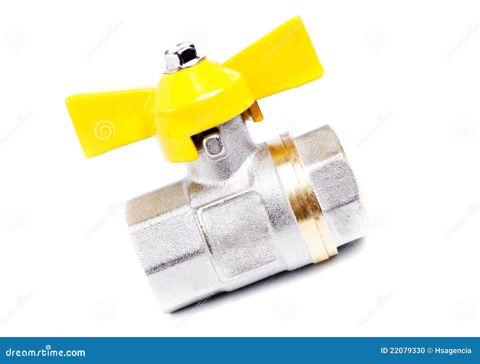 Gas Valve Set Isolated on White Stock Photo Image of industry, plumber 22079330