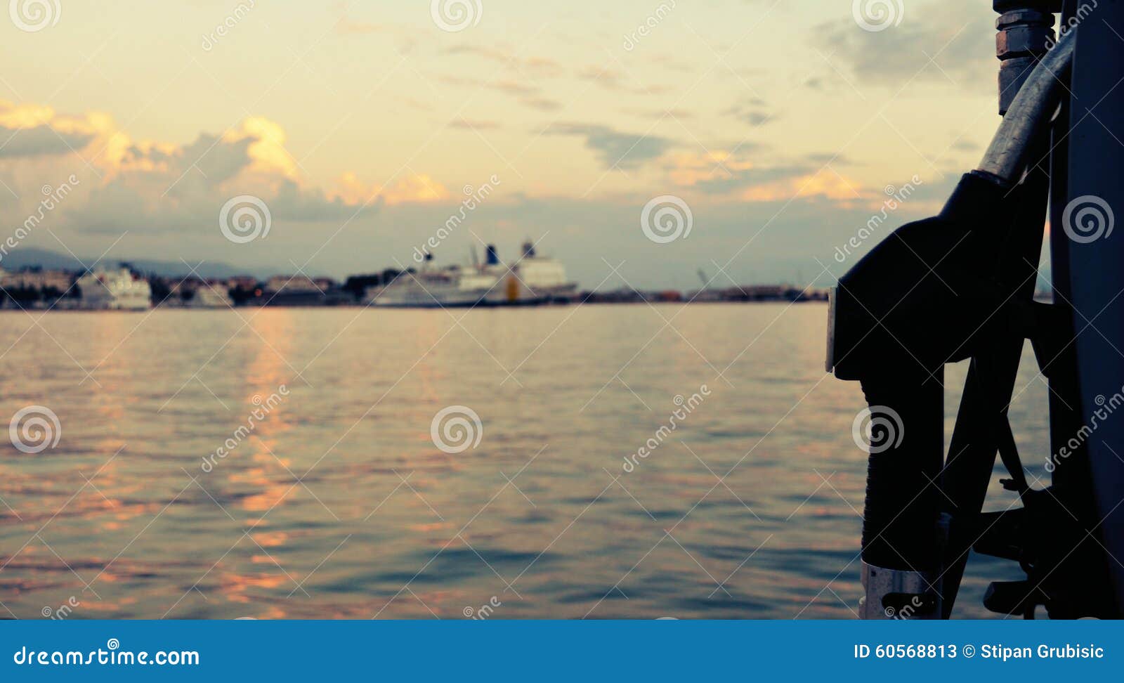 Gasoline for ships stock image. Image of foreground, conservation