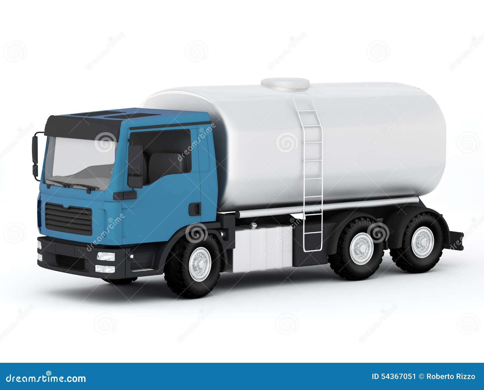 Gasoline Tank Truck stock illustration. Illustration of blue 54367051