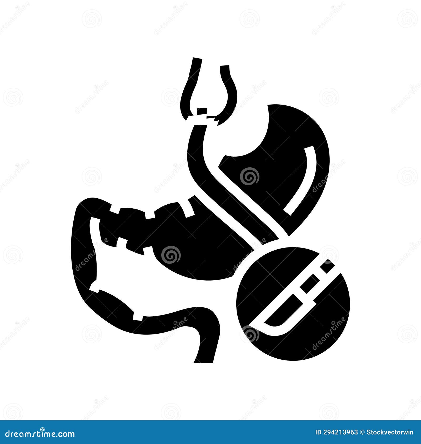 gastric bypass gastroenterologist glyph icon  