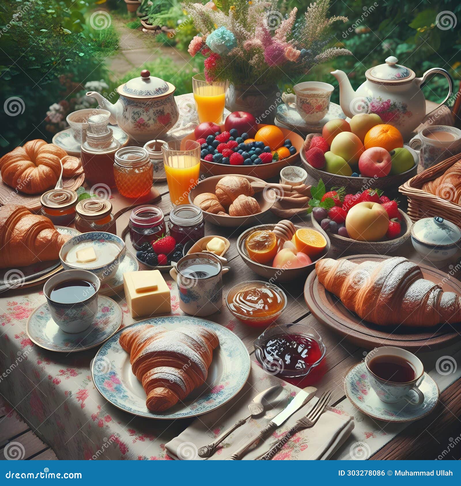 gastronomic delight: a sumptuous lunch spread on a table.