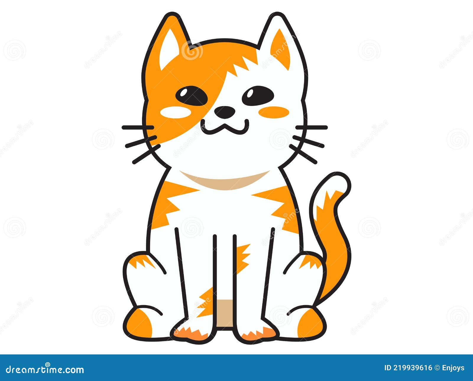 Gato fofo, gato dos desenhos animados, gato de estimação, animais