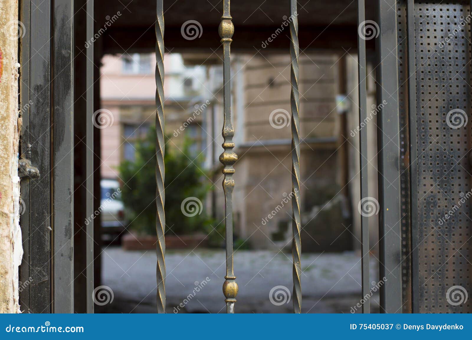 Gate Bars stock image. Image of fashioned, door, ironwork 75405037