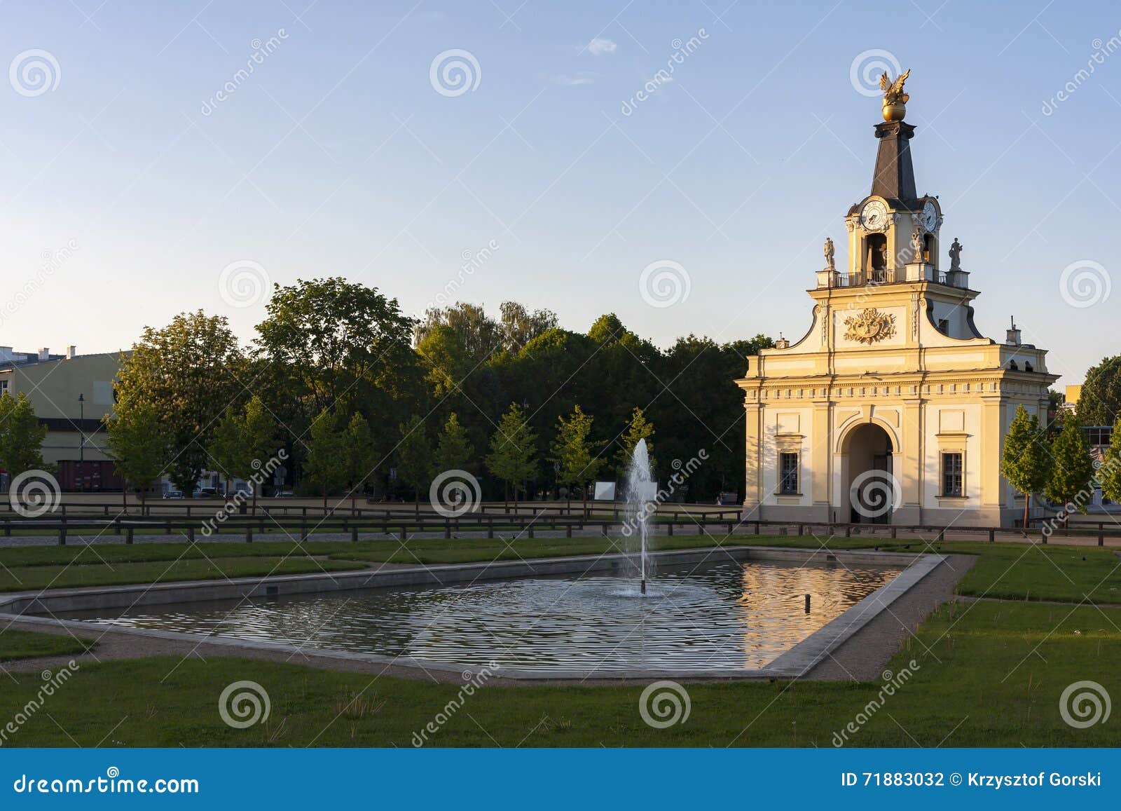 Gate of the Branicki Palace in Bialystok, Poland. Stock Photo Image