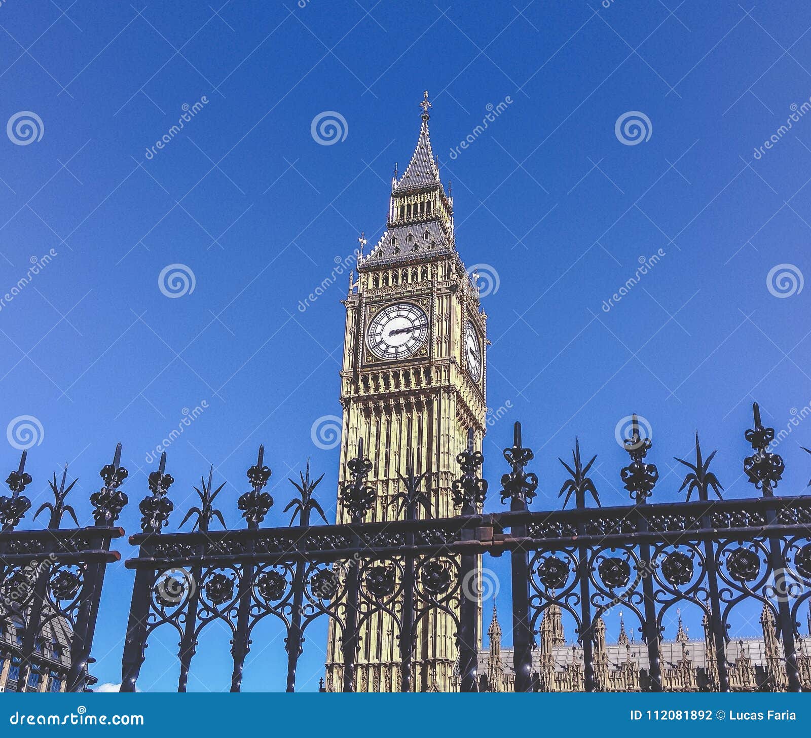 Gate Clock Parliament stock photo. Image of palace, steel 112081892
