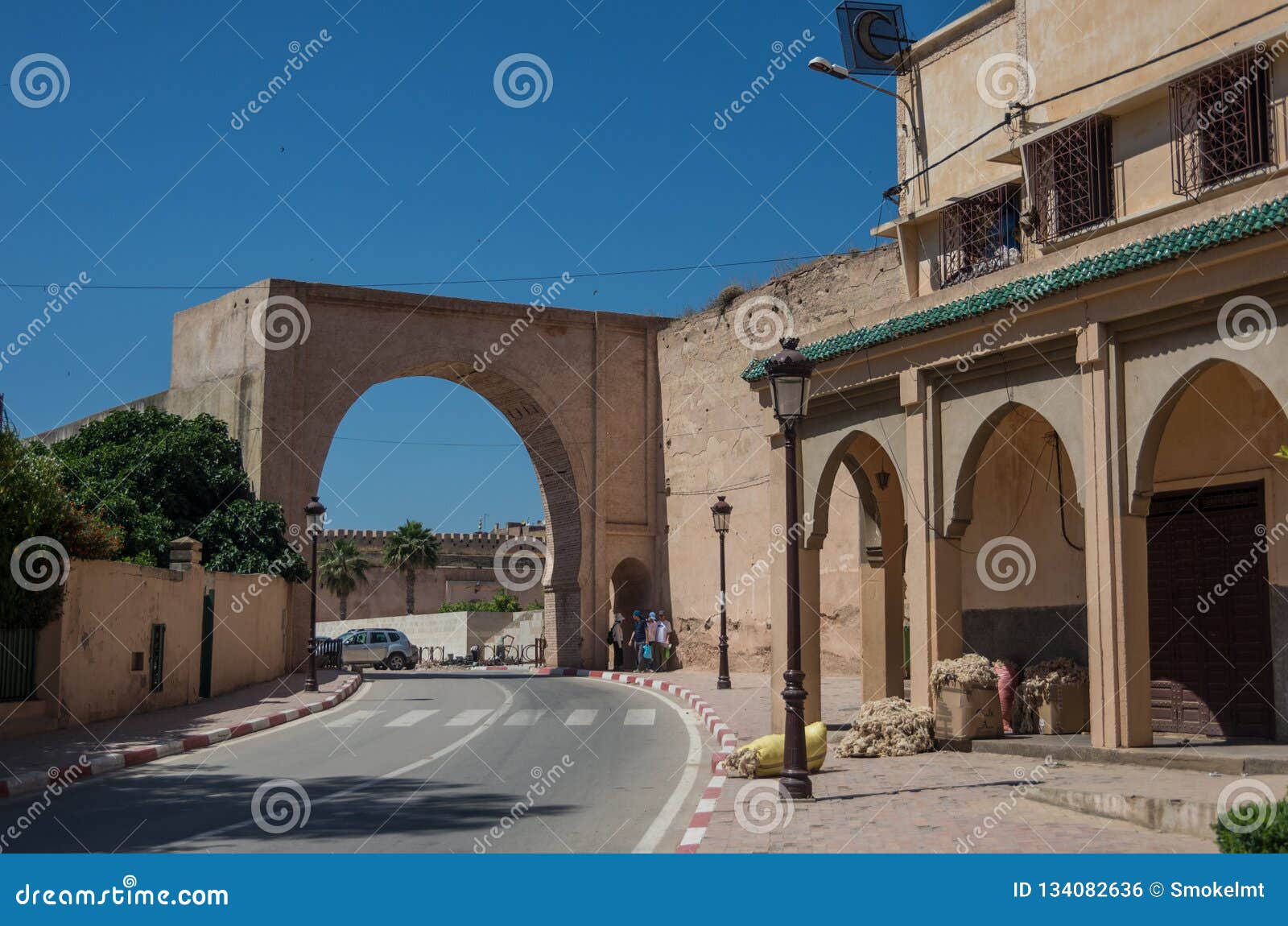 Gate In District Dar El Kbira Of Meknes Medina Morocco - 