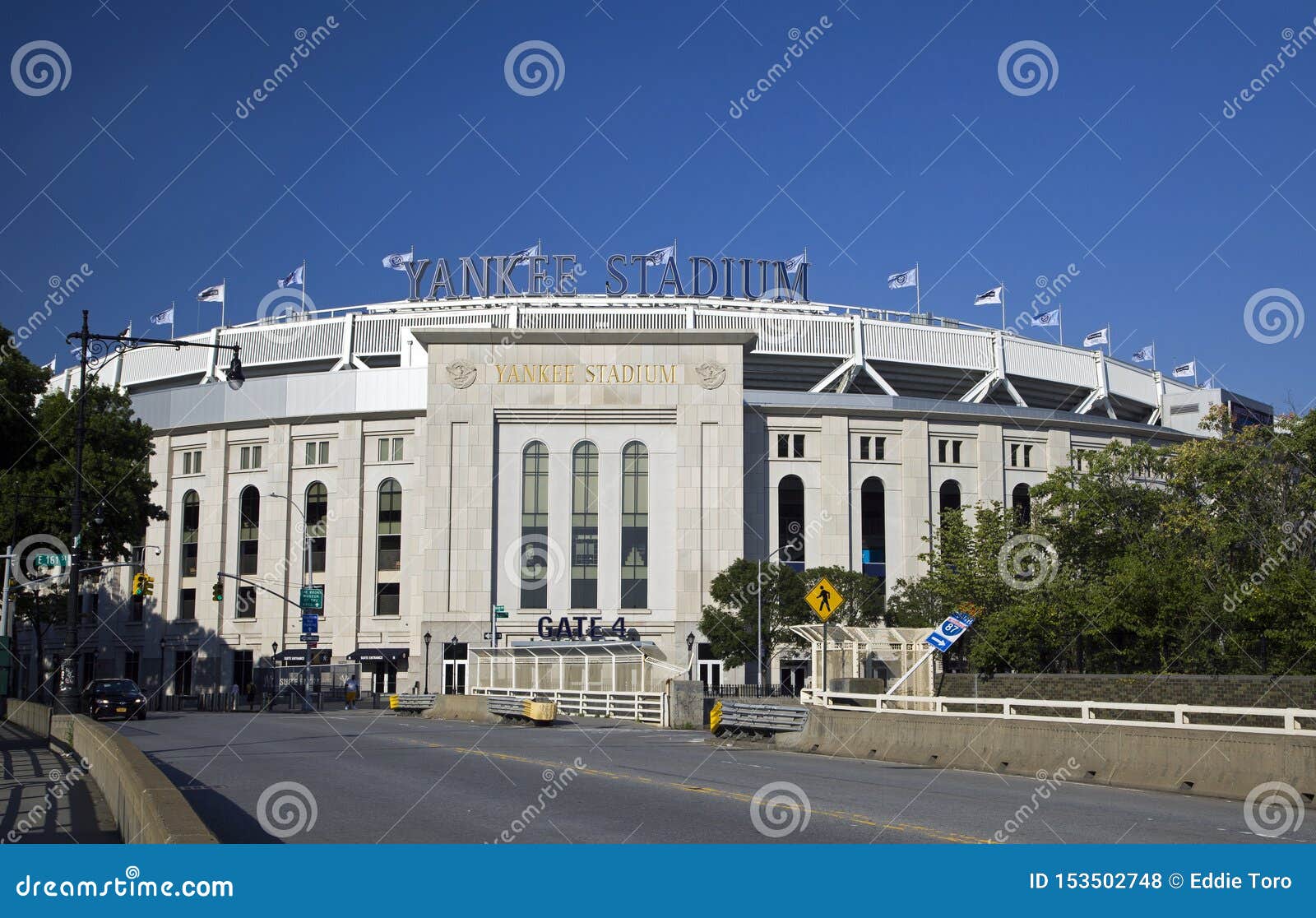 Gate Entrance To Yankee Stadium Baseball Field Bronx NY Editorial