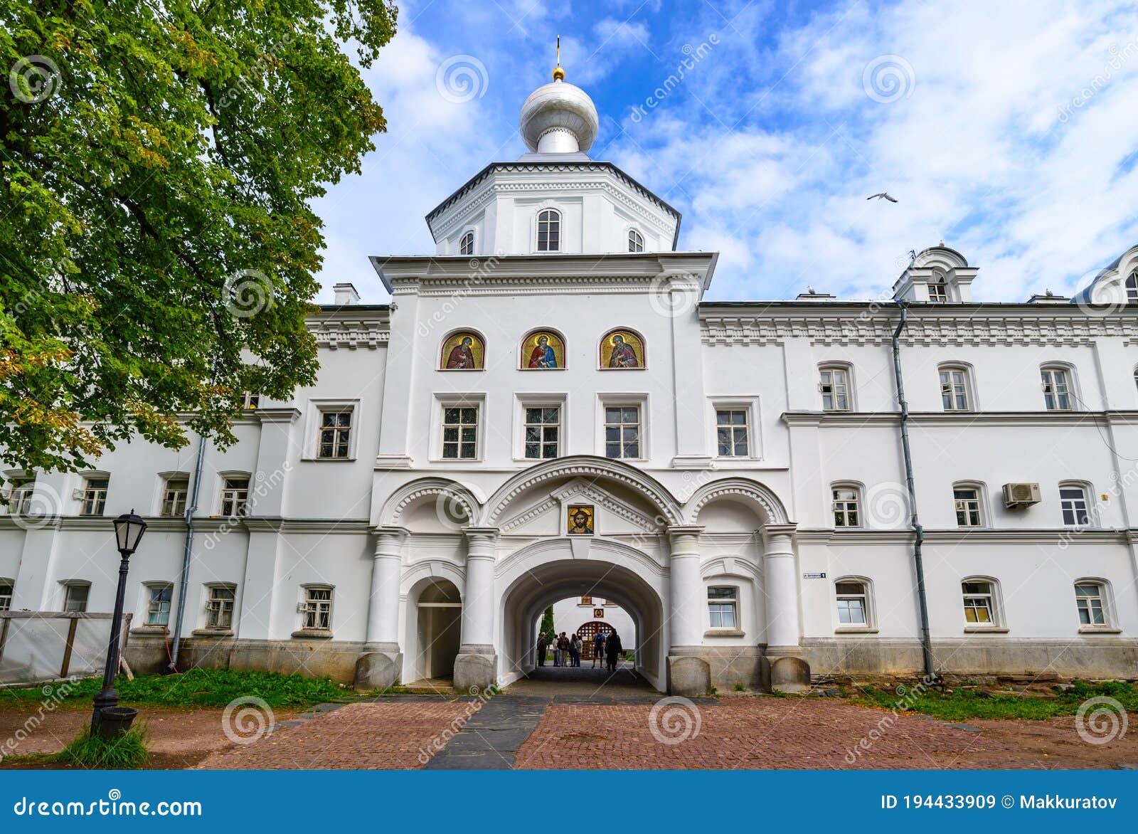 gate of saints peter and paul and the gate church. horizontal frame