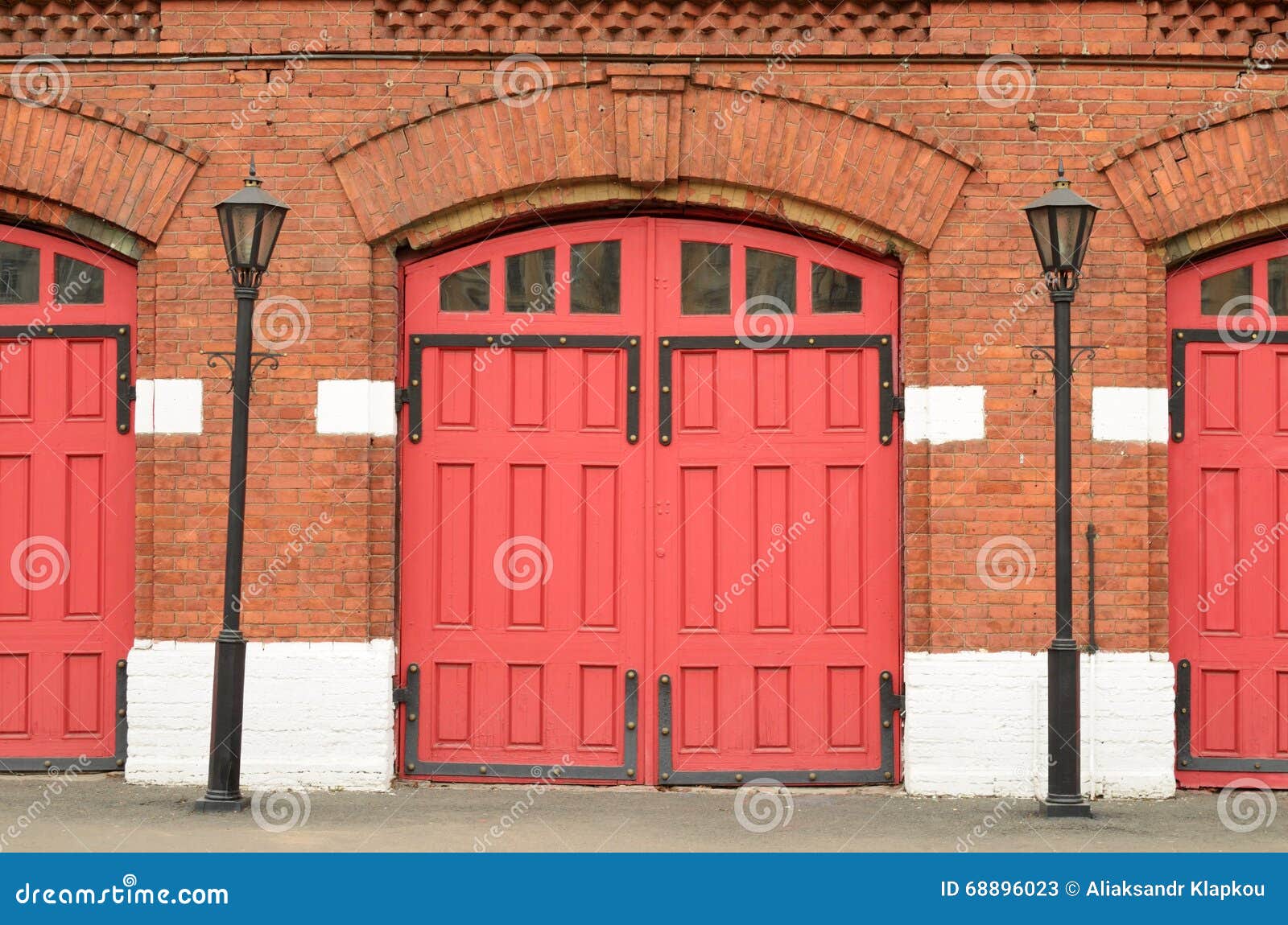 Gates fire station. stock image. Image of lantern, castle 68896023